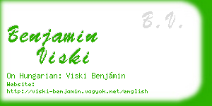 benjamin viski business card
